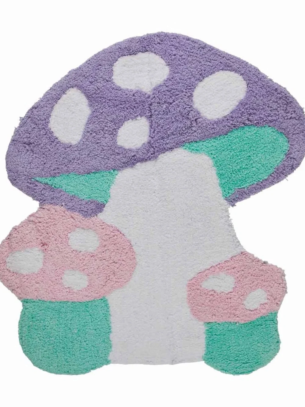 Whimsical Pastel Mushroom Rug